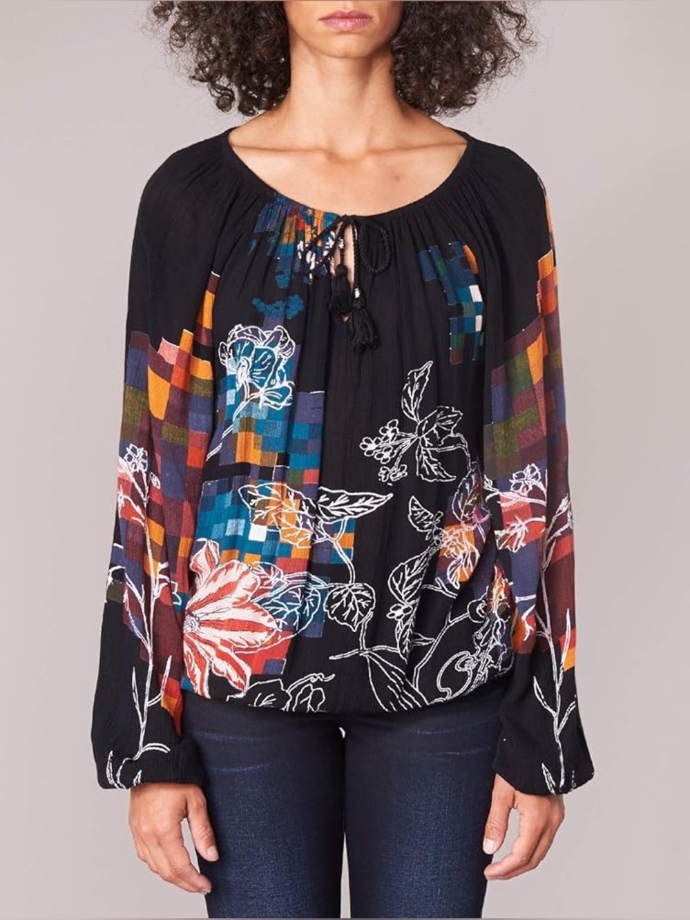Desigual Cadency Peasant Blouse